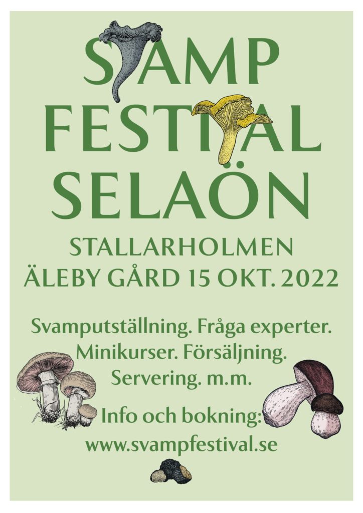 Affisch Svampfestival Stallarholmen 2022 10 15